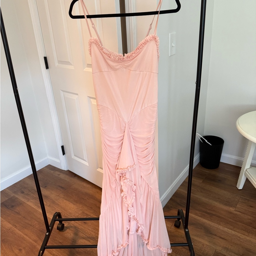 Blush Pink Ruffled Dress